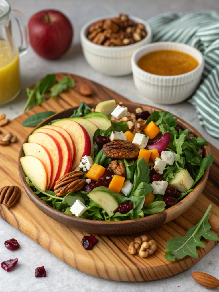 Autumn Salad Recipe With Apple Cider Vinaigrette