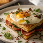 Baked Eggs Napoleon