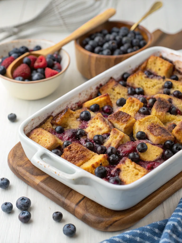 Best Blueberry French Toast Casserole