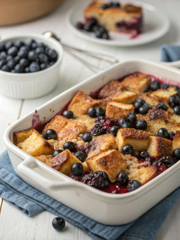 Best Blueberry French Toast Casserole