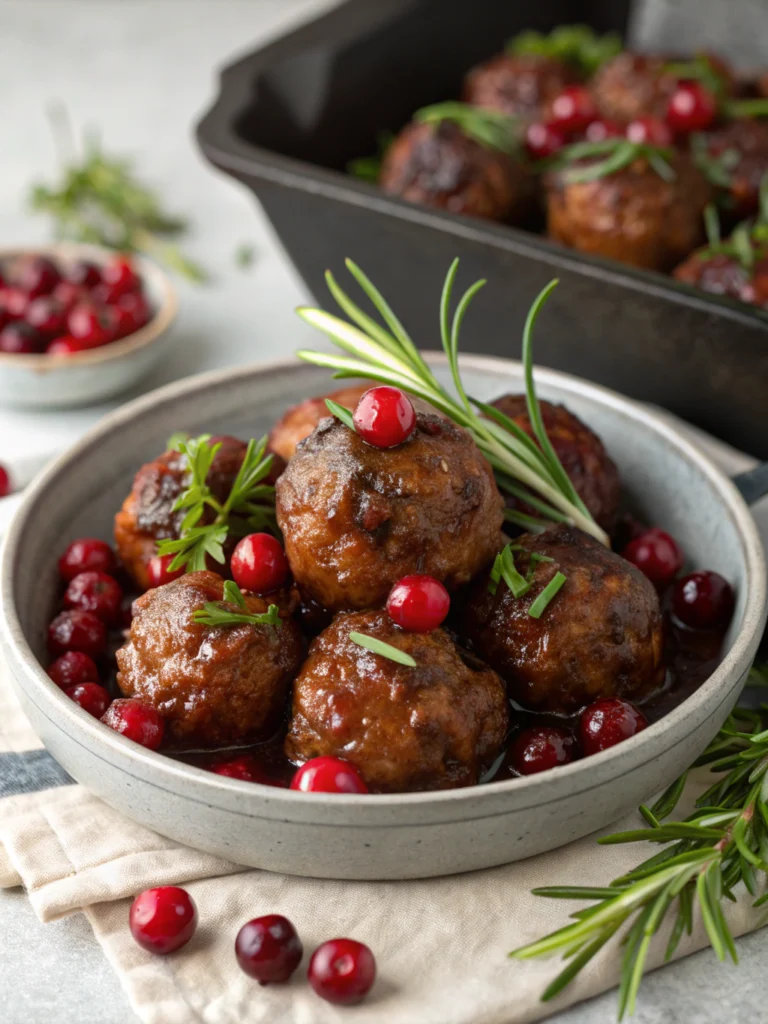 Best Christmas Cranberry Meatballs