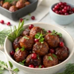Best Christmas Cranberry Meatballs