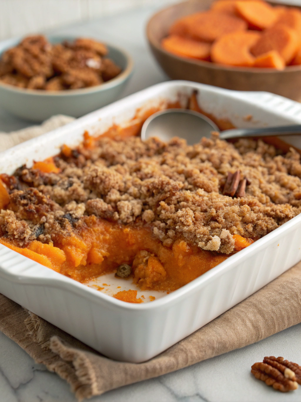 Best Sweet Potato Casserole with Brown Sugar Topping