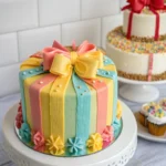 Birthday cake with bows