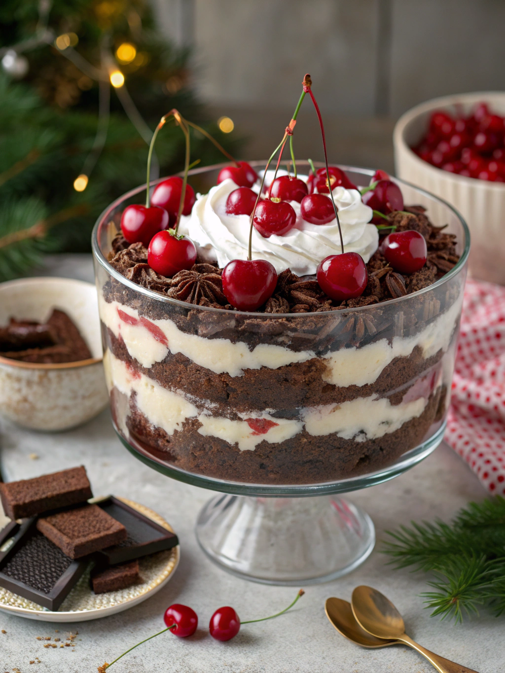 Black Forest Trifle for Christmas