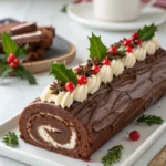 Brownie Yule Log