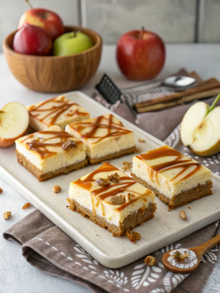 Caramel Apple Cheesecake Bars Recipe