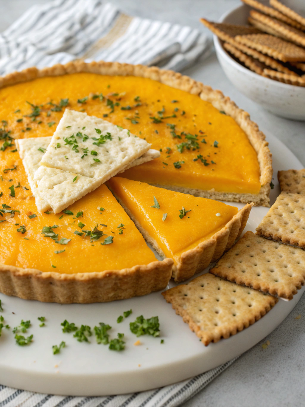 Cheese and Cracker Pumpkin Pie Appetizers