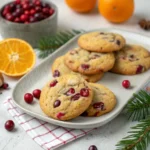 Chewy Christmas Cranberry Orange Cookies