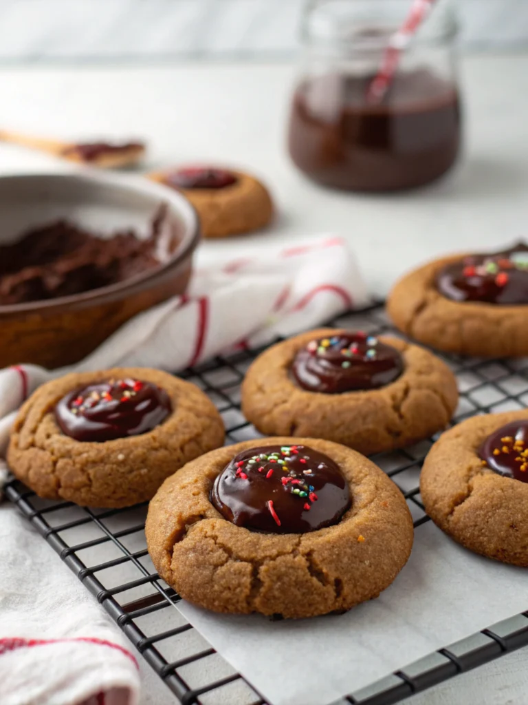 Chocolate Thumbprint Cookies