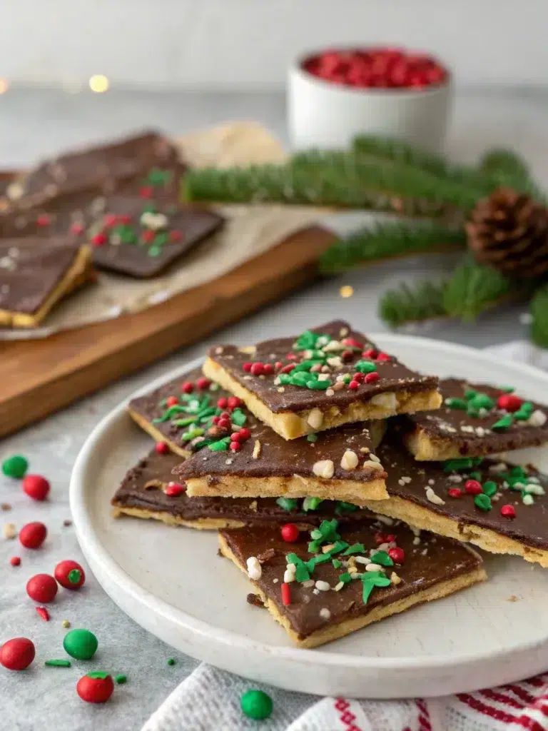 Christmas Crack Saltine Toffee