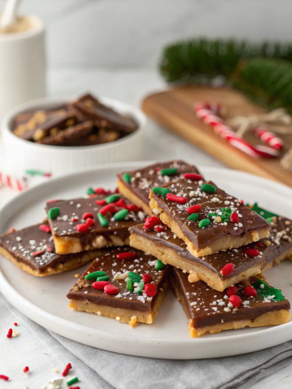 Christmas Cracker Toffee {Christmas Crack}