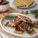 Christmas Cracker Toffee With Saltines And Chocolate
