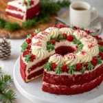 Christmas Red Velvet Wreath Cake