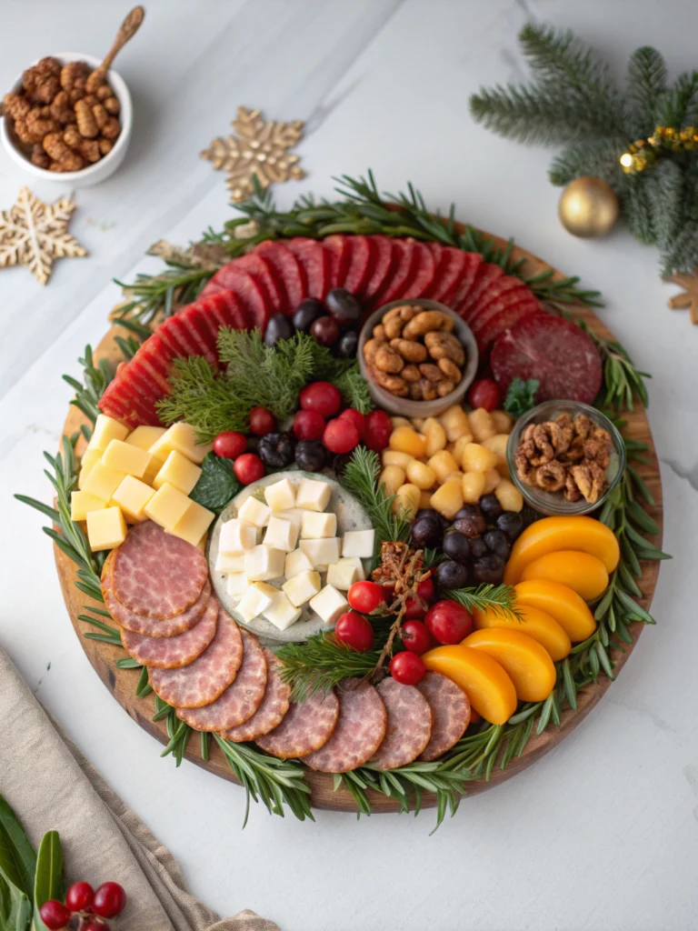 Christmas Wreath Charcuterie Board