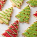 Christmas tree shortbread sticks