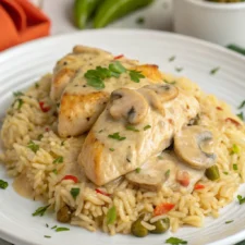 Creamy Smothered Chicken and Rice