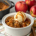 Crockpot Caramel Apple Dump Cake