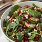 Delicious Christmas Cranberry Spinach Salad