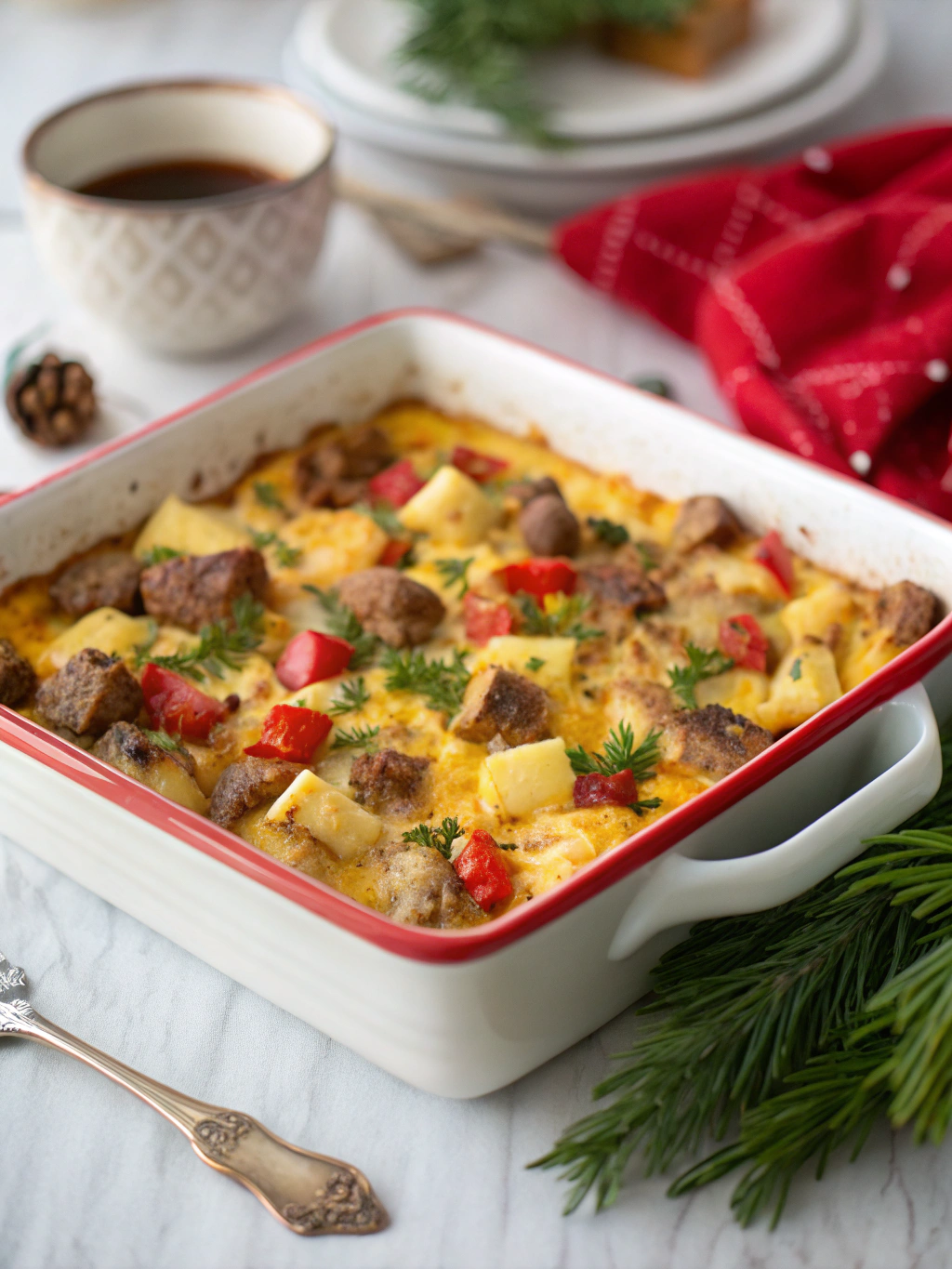 Easy Christmas Breakfast Casserole: 7 Steps to a Festive Morning!
