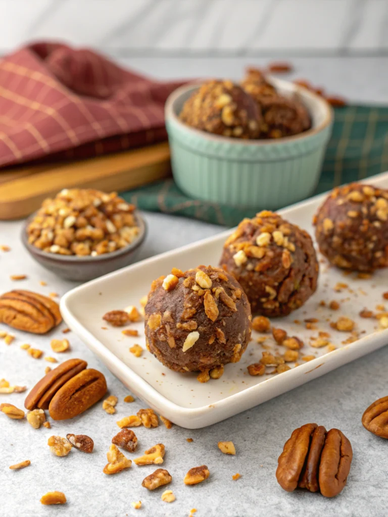Easy No Bake Pecan Pie Balls