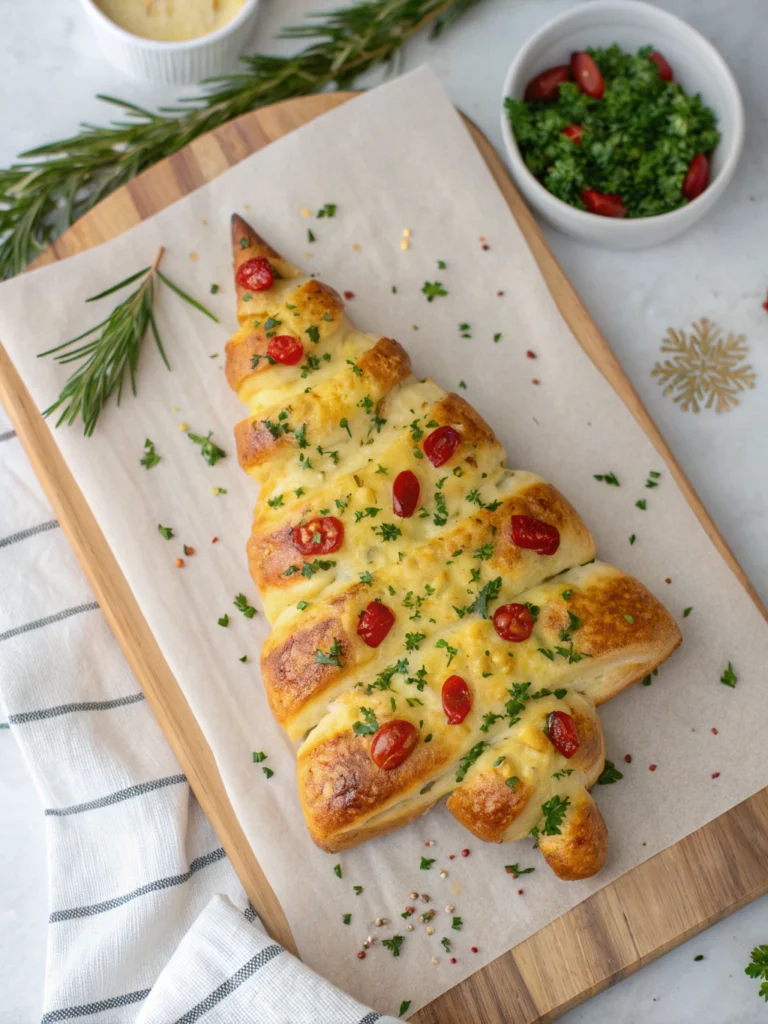 Easy Recipes Cheesy Christmas Tree Bread
