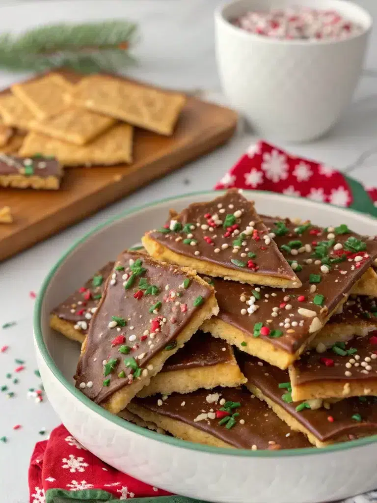 Easy Saltine Toffee Candy Christmas Crack (Saltine Bark)