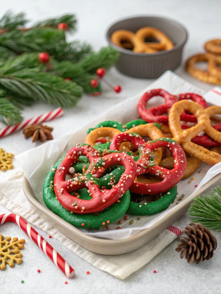 Festive Christmas Pretzels