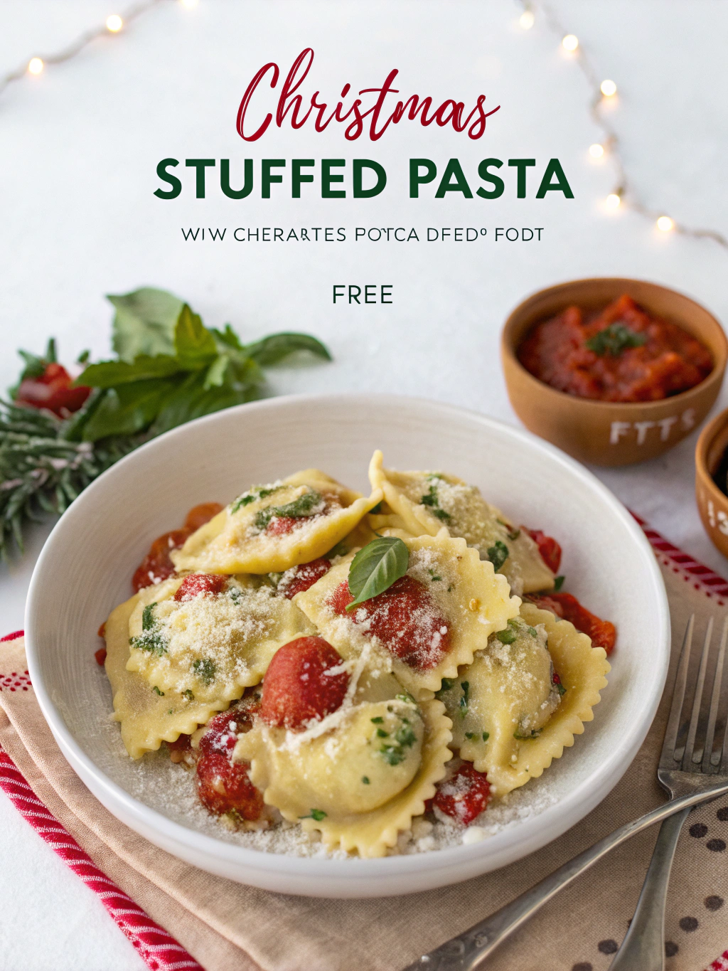 Festive Christmas Stuffed Pasta