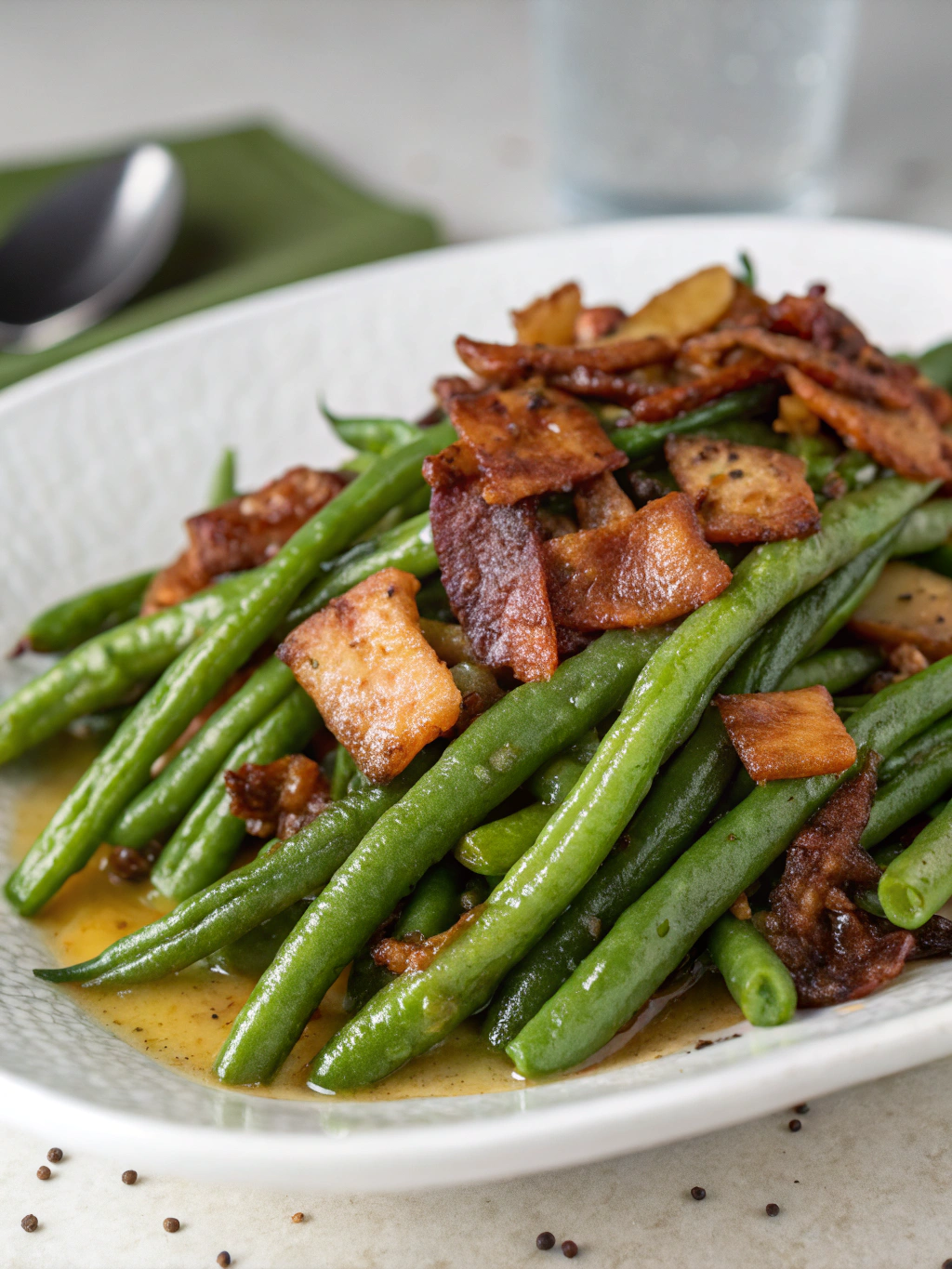 Fresh Southern Green Beans with Bacon