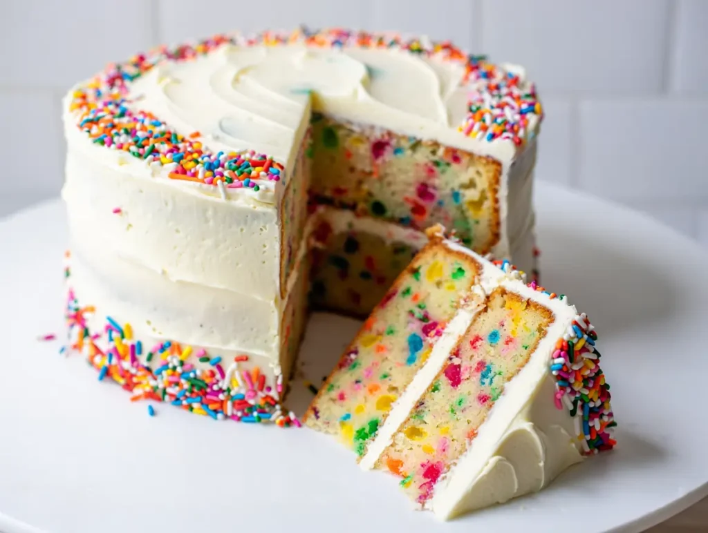 12 Delicious Cake Recipes Using Box Cake Mix For Easy, Impressive Baking Results 23 Funfetti Confetti Cake