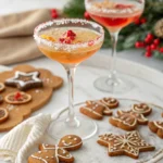 Gingerbread Champagne Cocktail (Christmas Recipe & Thanksgiving Recipe)