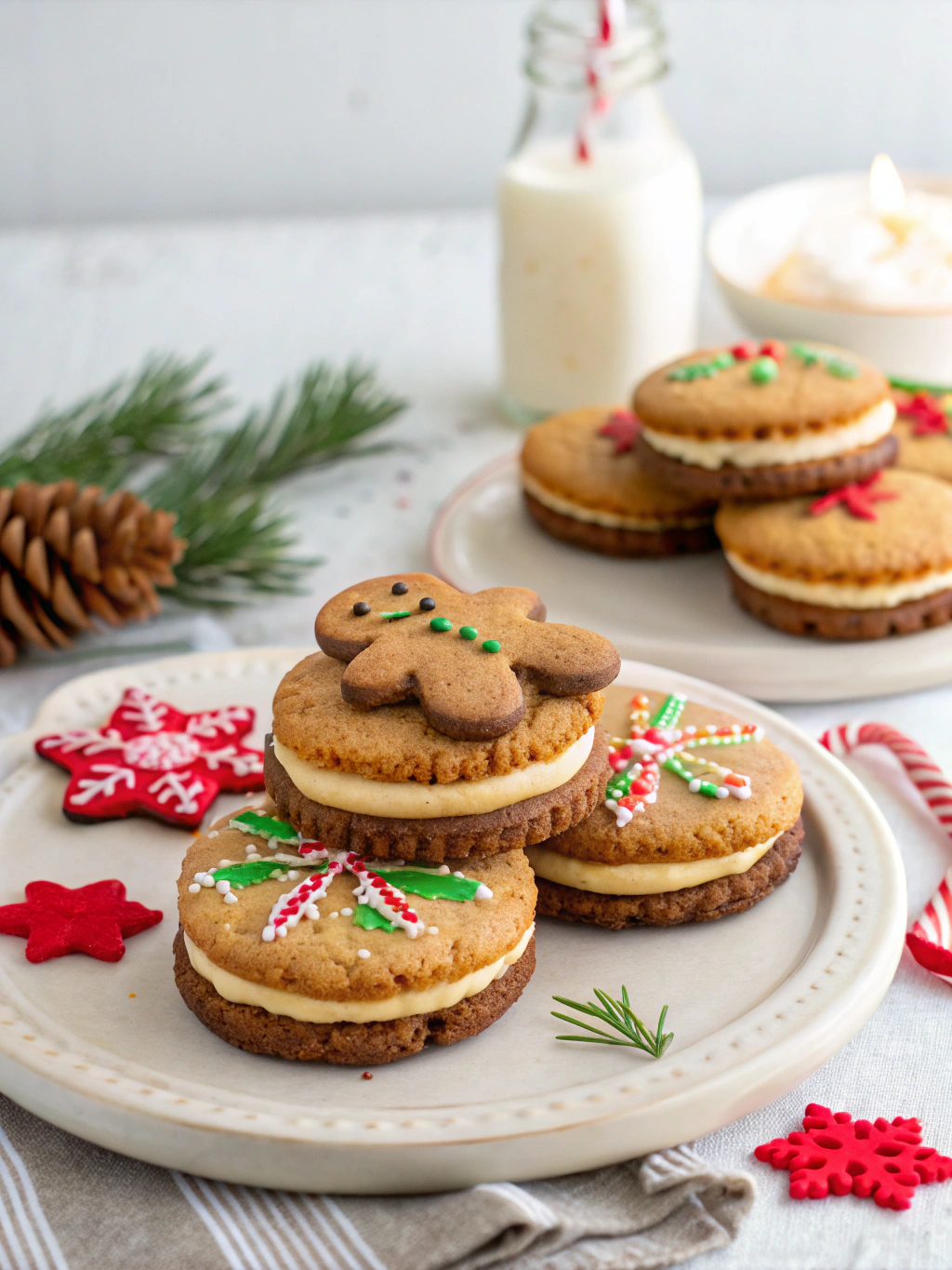 Gingerbread Cheesecake Cookies