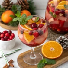 Holiday Spiked Punch Cocktail