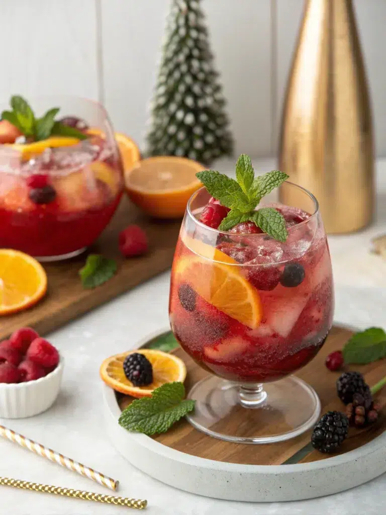 Holiday Spiked Punch Cocktail Recipe