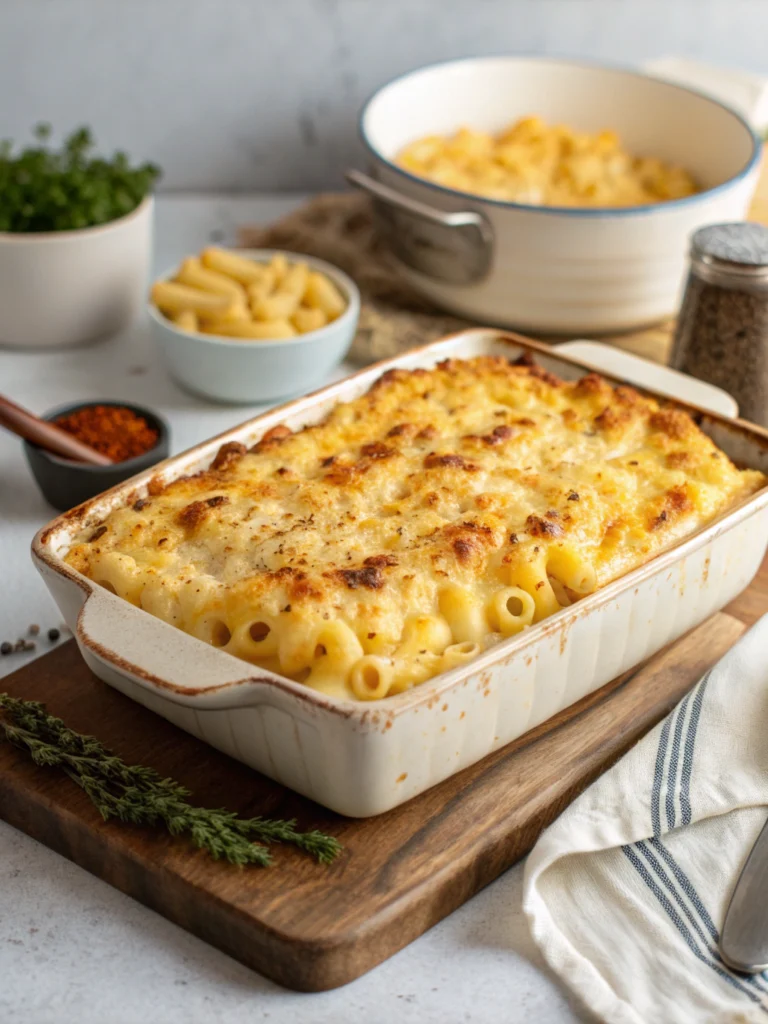 Irresistibly Creamy Baked Mac and Cheese