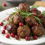 Quick Christmas Cranberry Meatballs