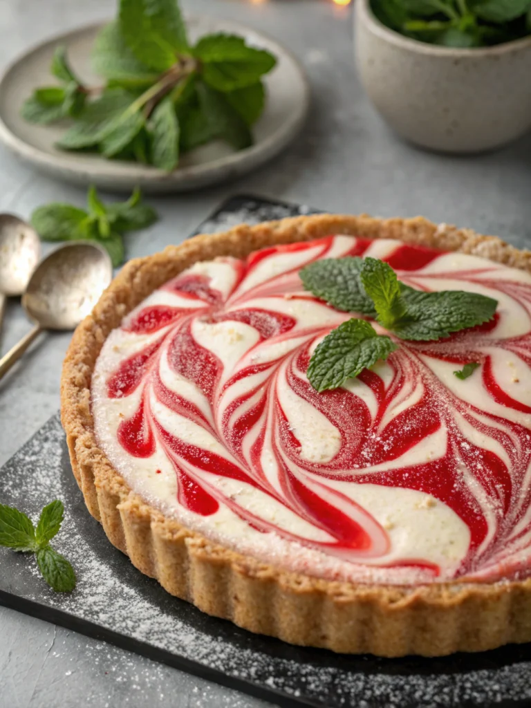 Quick Christmas Peppermint Pie