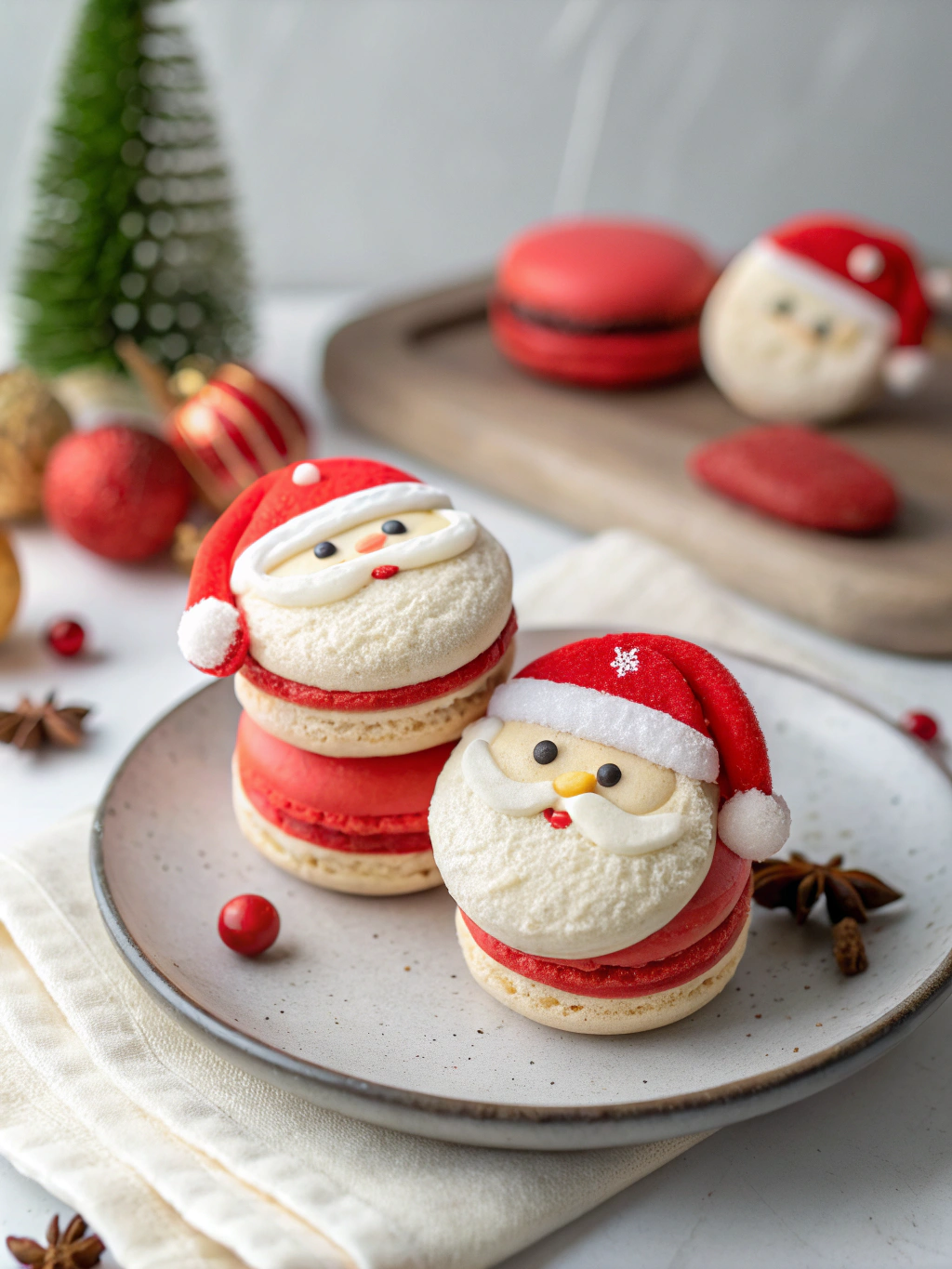 Santa Claus Macarons: 5 Steps to Perfect Festive Treats! 3 Santa Claus Macarons