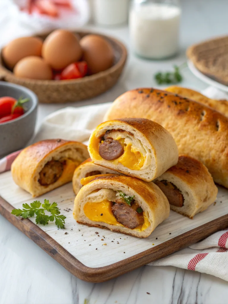 Sausage Egg Breakfast Rolls
