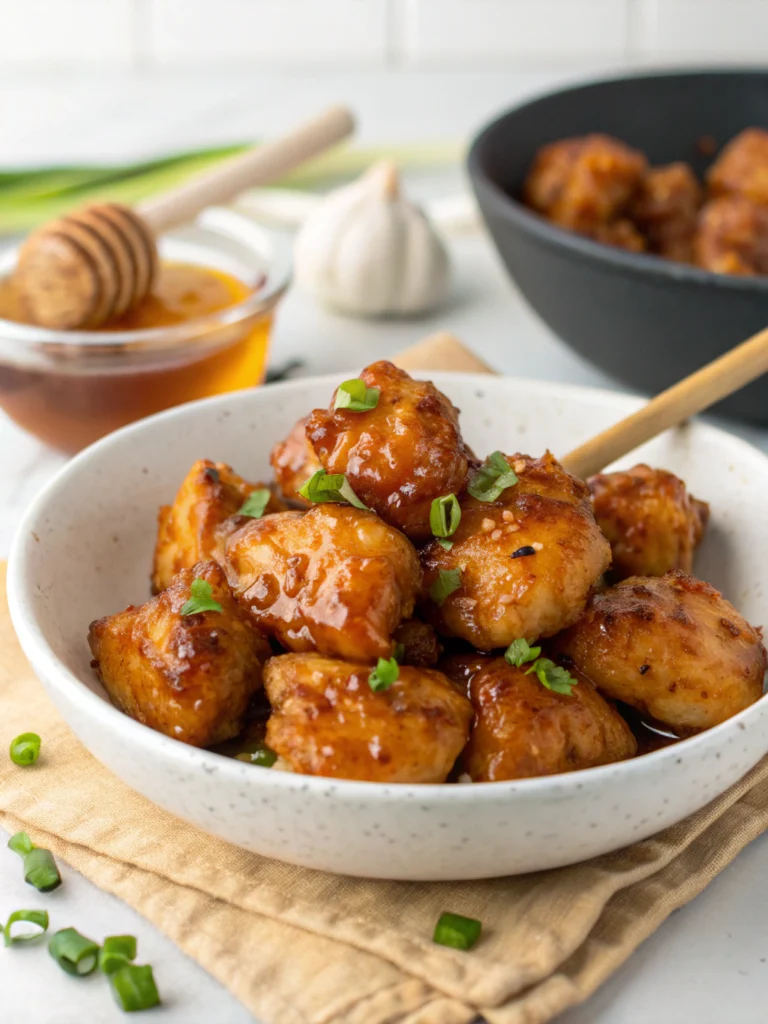 Simple Honey Garlic Chicken Bites