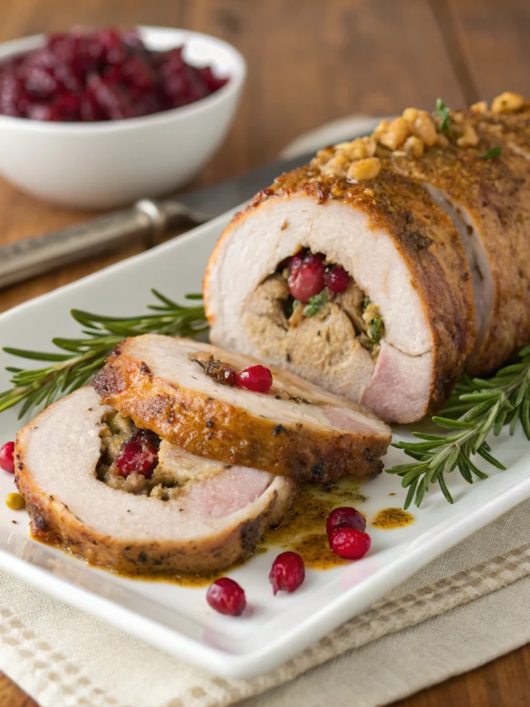Stuffed Pork Tenderloin (Best Holiday Recipe)