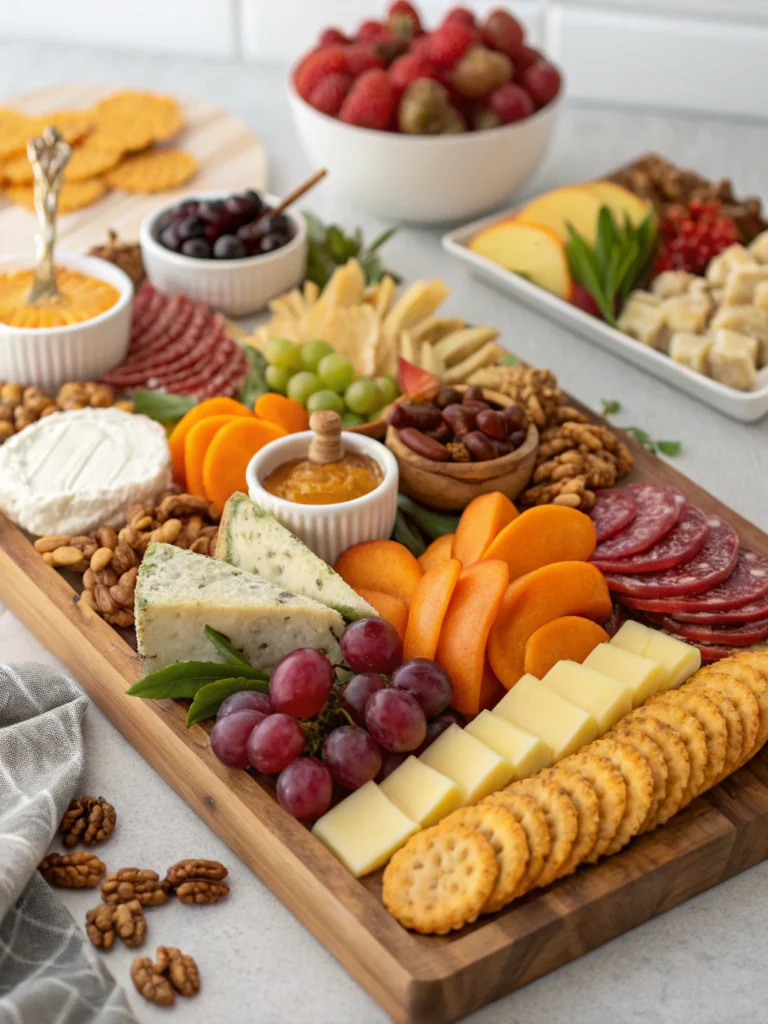 Stunning Cornucopia Appetizer Board for Thanksgiving