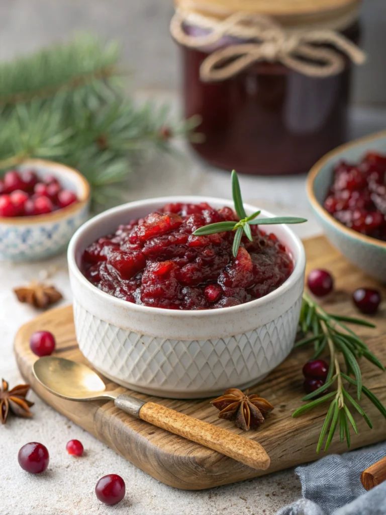 Sweet Christmas Cranberry Jam