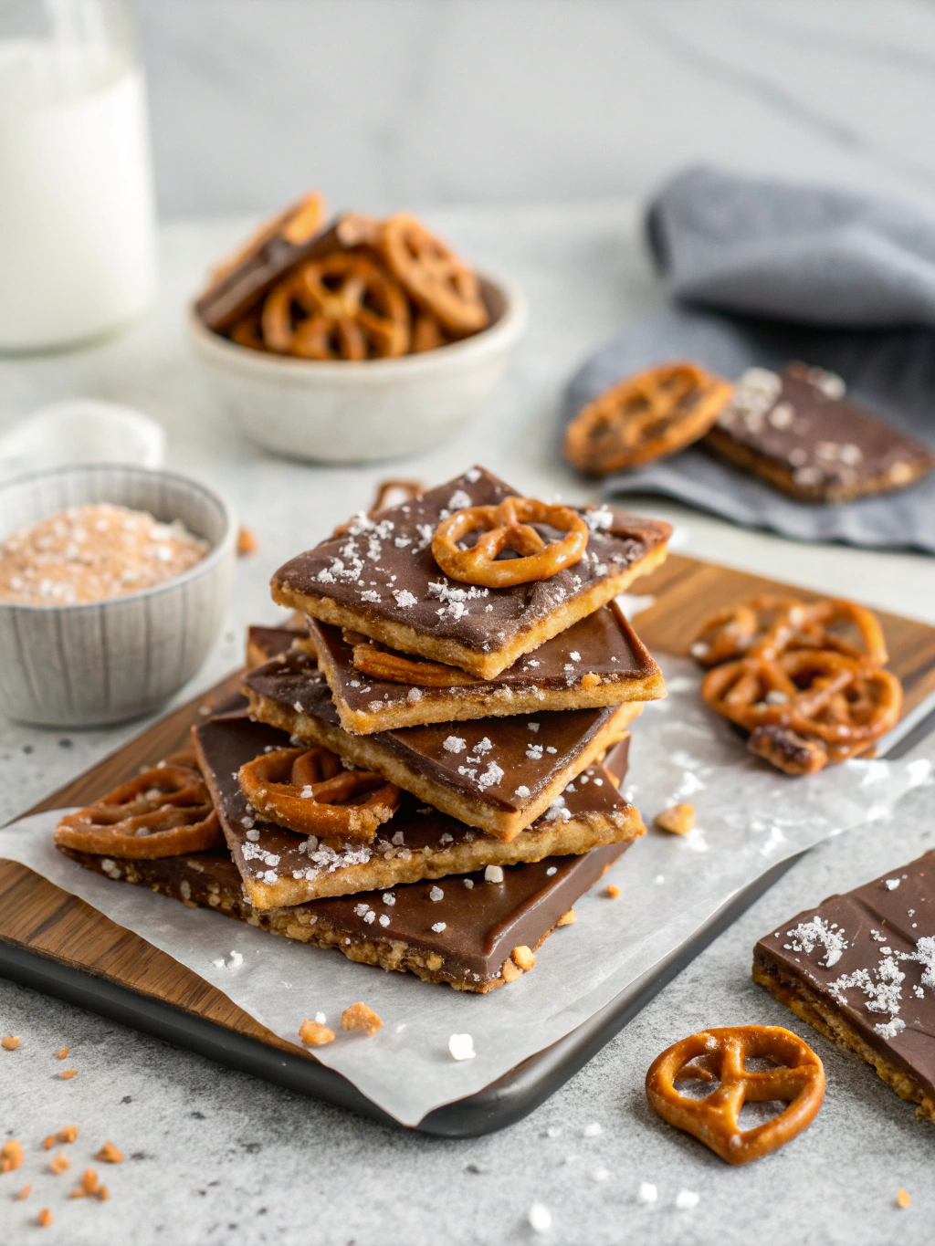 Salted Caramel Pretzel Bark