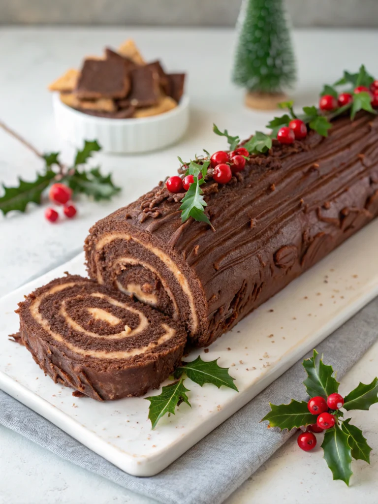 Traditional Chocolate Yule Log Recipe
