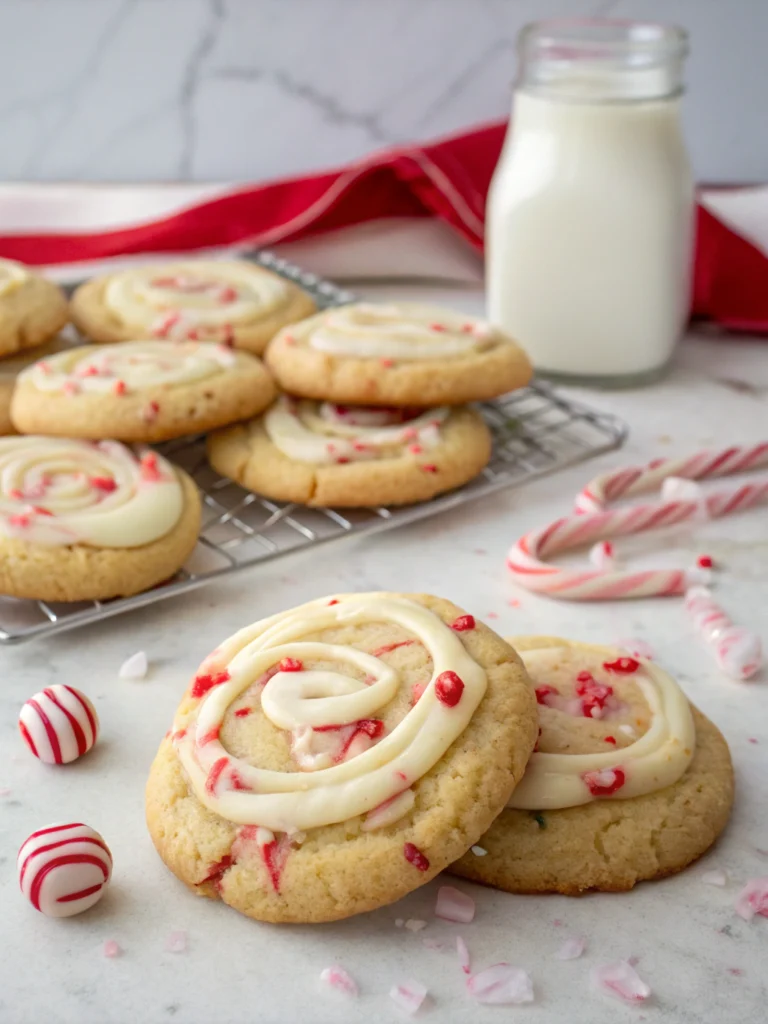 White Chocolate Peppermint Cookies