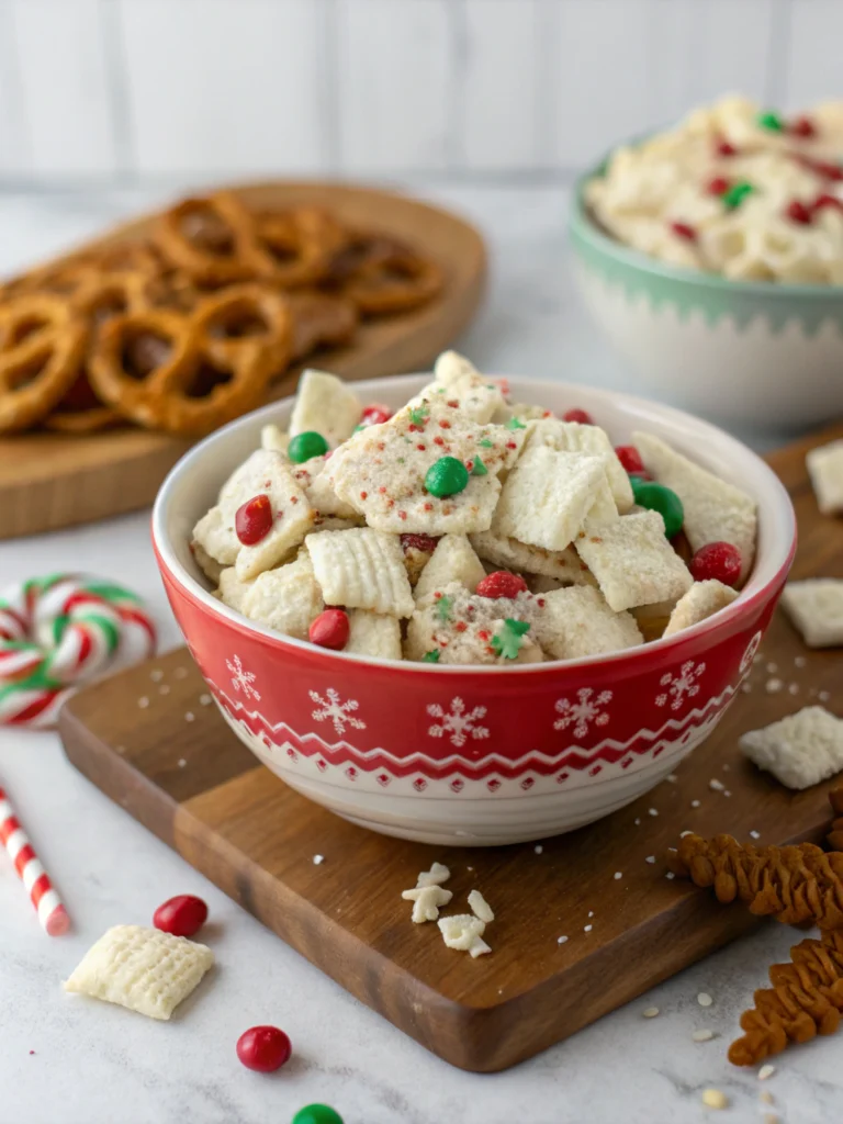 White Chocolate Reindeer Chow
