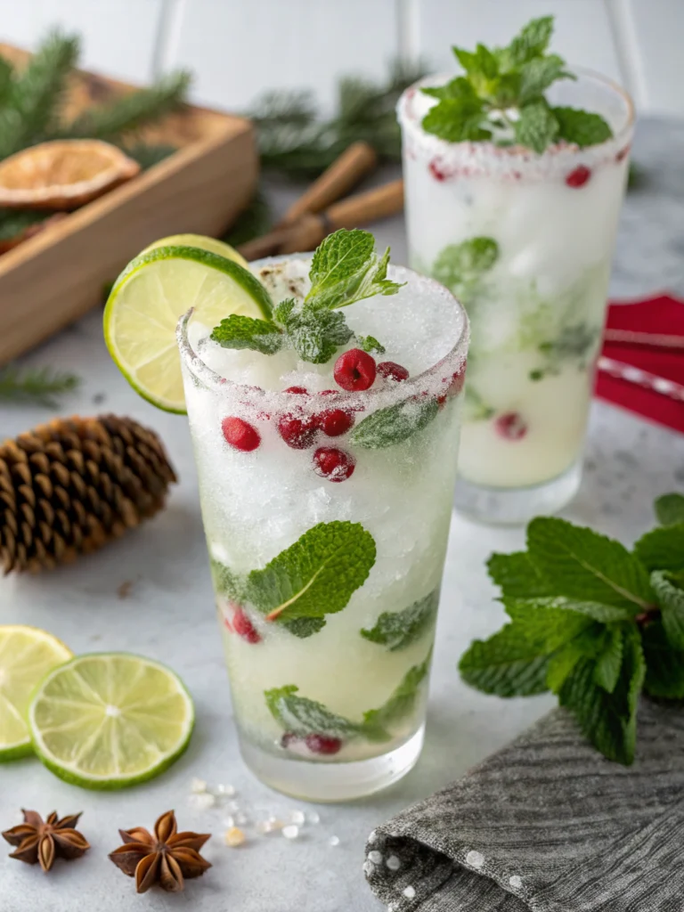 White Christmas Mojitos