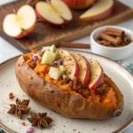 Apple Spiced Stuffed Sweet Potatoes